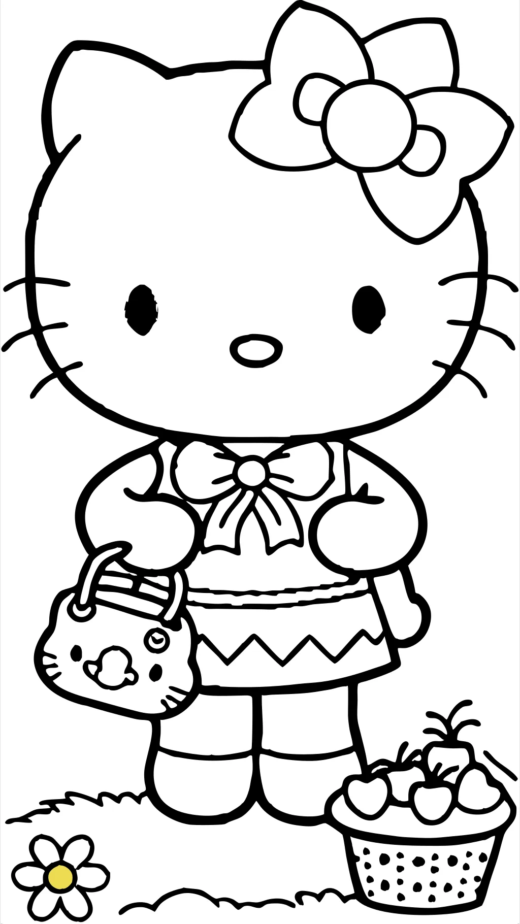 print hello kitty coloring pages